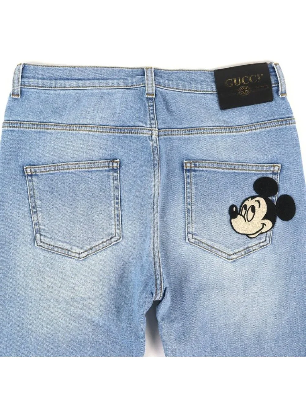 Gucci Disney Cotton Logo Leather Patch Mickey